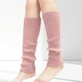 thumbnail image 2 of Leg Warmers for Women Soft Fashion Accessories Cozy Women Gifts 80s Ribbed Thermal Knit Leg Sleeve Light Pink, 2 of 8