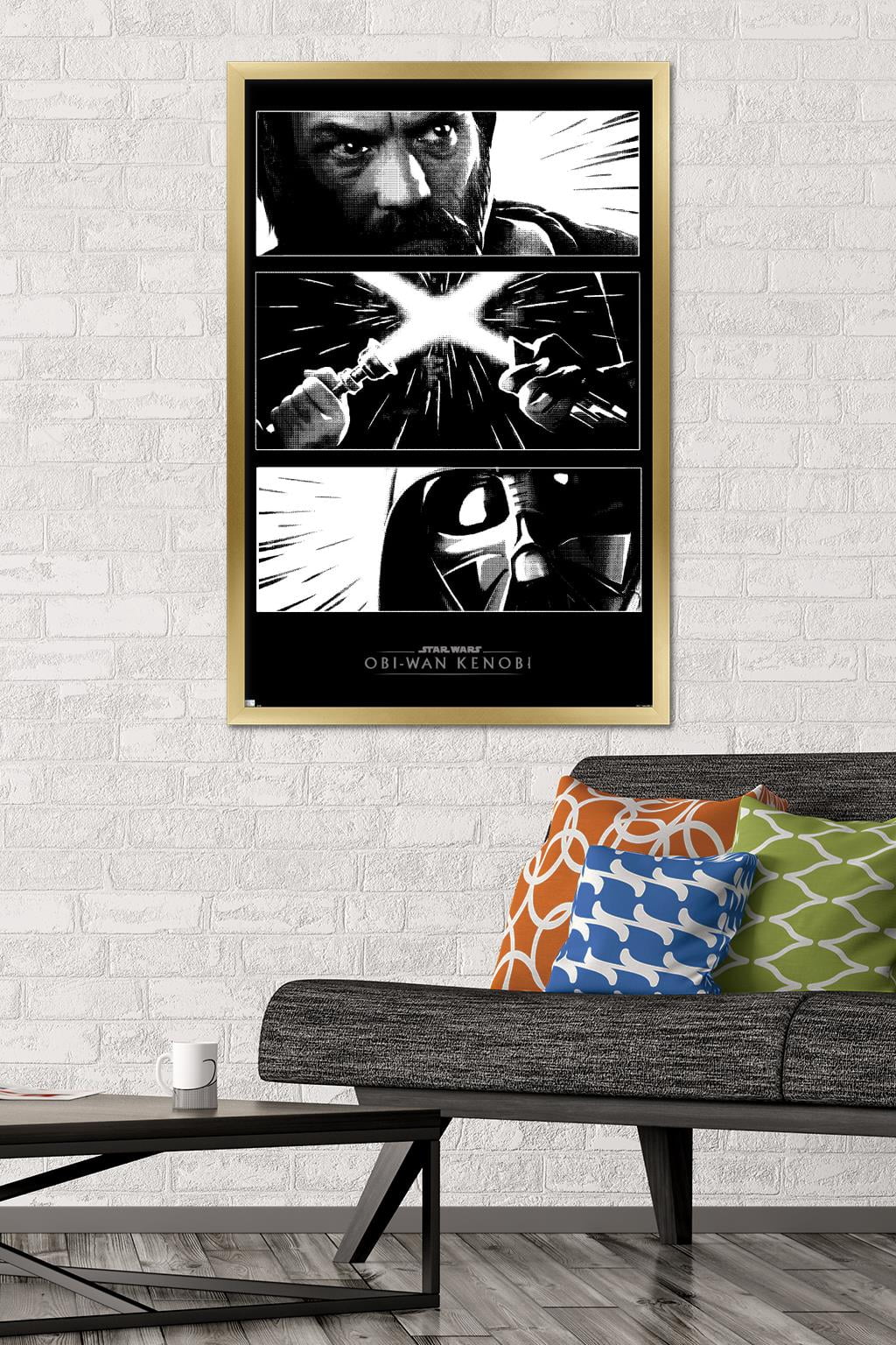 Star Wars: Obi-Wan Kenobi - Panels Wall Poster, 22.375" x 34" Framed