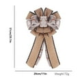 thumbnail image 3 of Christmas Tree Topper Christmas Tree Bows Ornaments Wreath Decorations Big Christmas Tree Bow Toppers for Xmas Decorations Home Outdoor Decor/ Christmas Tree Ornaments Linen Double Bow B, 3 of 7
