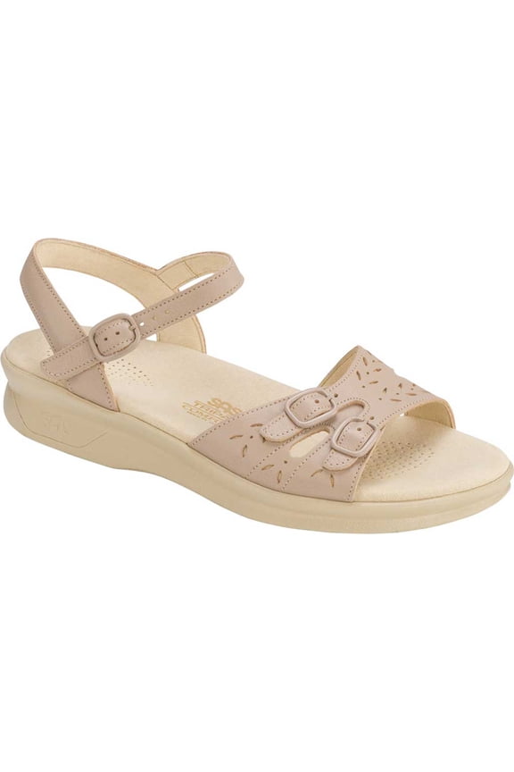 Women's SAS Duo Ankle Strap Sandal Natural Leather 10.5 N