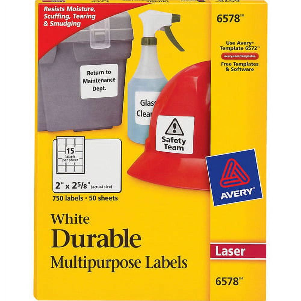Avery® No-Iron Fabric Labels - Permanent Adhesive - Rectangle - White -  Film - 18 / Sheet - 54 Total Sheets - 972 Total Label(s) - 18 / Carton -  Kopy Kat Office