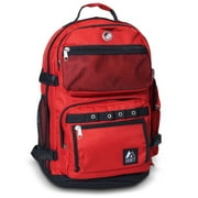 Everest Unisex Oversize Deluxe Backpack Red Black
