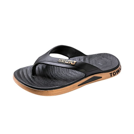 

XDDST Slip On Shoes Indoor Non Slip Smell Proof Durable Men Flip Flops High End Soft Soled Home Men Slipper