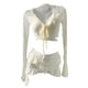 thumbnail image 2 of Traje de baño de mujer con fruncido, elegante conjunto de bikini para surfear, deportes acuáticos y ., 2 of 8