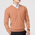 thumbnail image 4 of Elvqul Mens Pullover Sweater Big and Tall Solid Color Lightweight Sweater for Men, 4 of 4