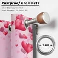 thumbnail image 2 of Outdoor Curtains for Patio Waterproof, Valentine's Day Outdoor Privacy Panels Grommet, Pink Love Gnomes Roses Ombre Romantic Blackout Outside Curtains for Porch/Cabana/Pergola/Gazebo 54"x84", 1 Panel, 2 of 8