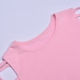 thumbnail image 2 of Vedolay Girls Summer Crew Neck Short Sleeve With Cold Shoulder Tops,Black 12-13 Years, 2 of 4