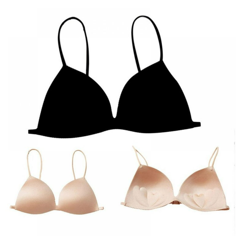 Fashion Wireless Push Up Bra Solid Color Seamless Soft Bra For
