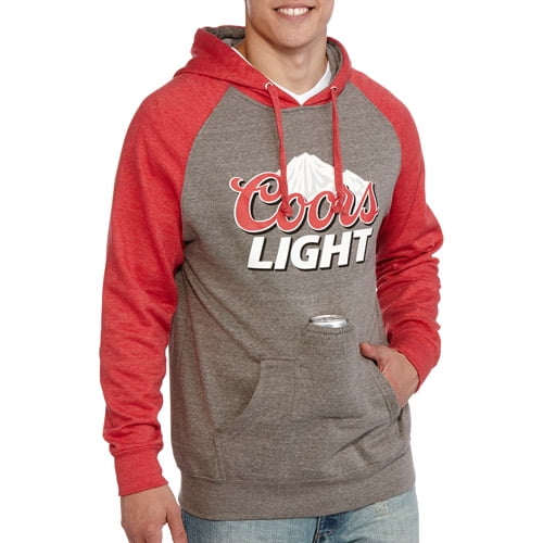 Licensed Men's Hoodie Sweatshirt with Beer Pouch