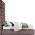 thumbnail image 4 of Meridian Furniture Adam Brown Linen Textured Fabric Queen Bed, 4 of 10