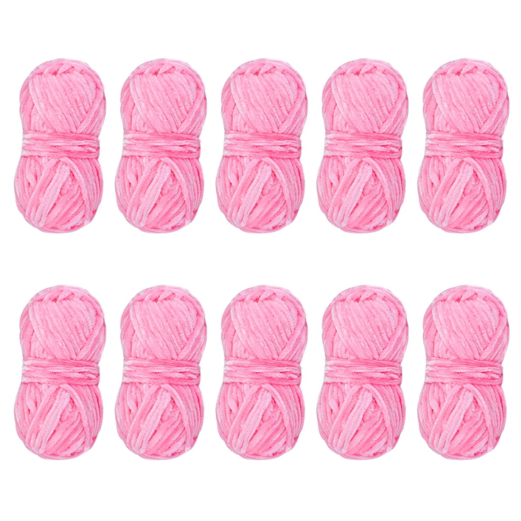 10 Rolls Knitting Yarn Chenilles Yarn Soft Baby Yarn Crochet Yarn Blanket Yarn for Yarn Project Sweater Hat Scarves