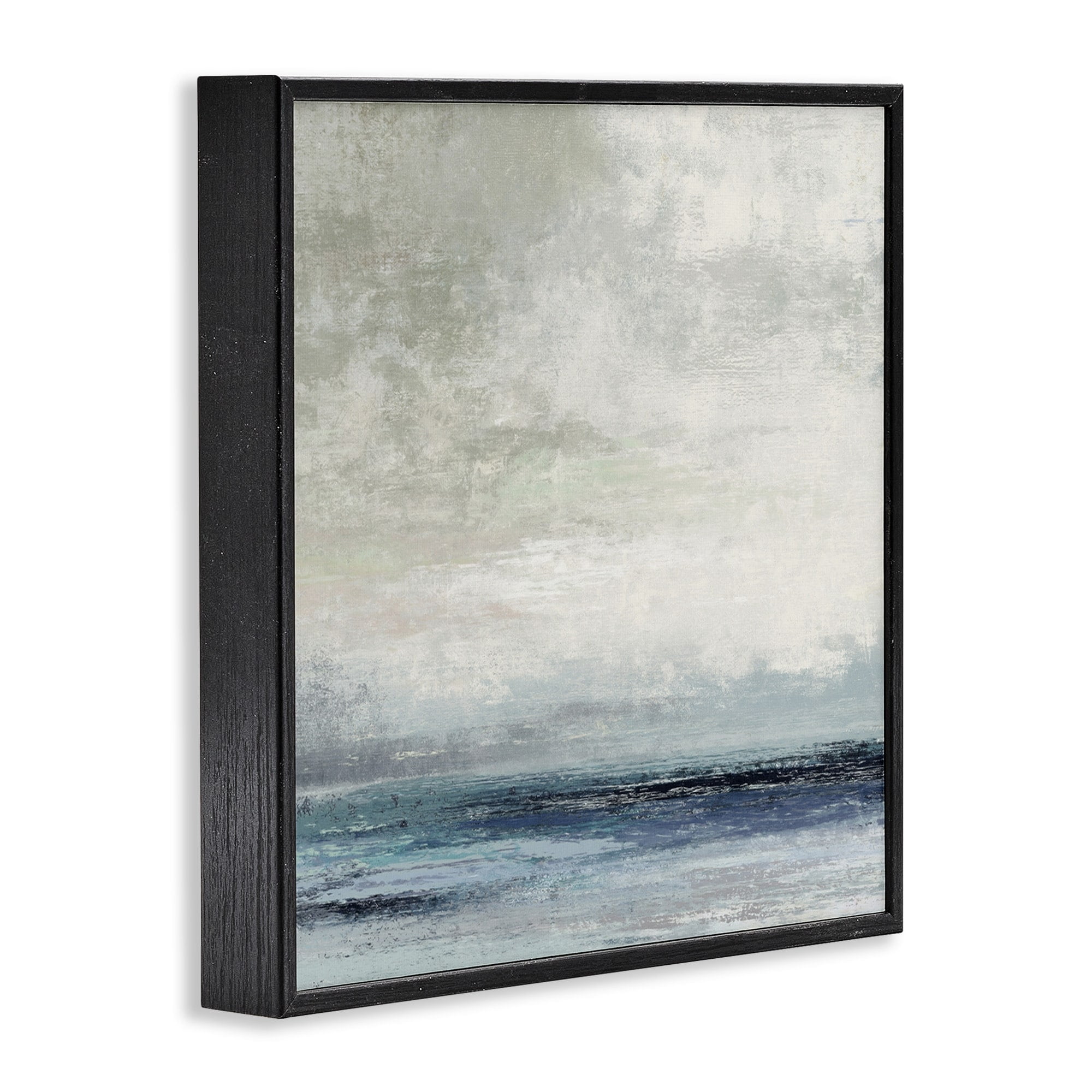 Stupell Industries Rainy Sea Shoreline Cloudy Sky Abstract Viewpoint,24 x 24, Design by Suzanne Nicoll