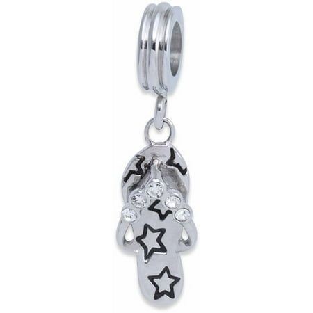 Connections from Hallmark Stainless Steel Flip-Flop Charm
