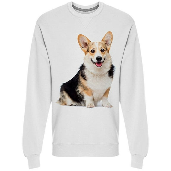 Dog Sitted And Looking At Front Sweatshirt Men -Image by Shutterstock Men Sweatshirt, Male XX-Large