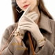 thumbnail image 1 of Guantes de lana de otoño e invierno para mujer, estilo coreano, de felpa de lana, resistentes al frío, a prueba de viento, de terciopelo, acolchados, con pantalla táctil, cálidos, 1 of 5