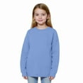 thumbnail image 2 of Garbnen Long Sleeve Shirt Girls Crewneck Sky Blue Teen Girl Shirt Basic Fall Preppy Trending Clothes for Teen Girls 13-14 Years, 2 of 6
