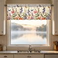 thumbnail image 4 of Patterned Kitchen Short Curtain with Water Resistant Feature, Decorative Half Window Curtain for Kitchen Windows, Washable Light Filtering Curtain for Home Kitchen Decor and Sunlight Control, 4 of 7
