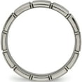 thumbnail image 2 of Titanium Brushed And Polished 5mm Grooved Band (Size 7) Made In China tb486-7, 2 of 5