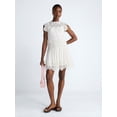 thumbnail image 2 of Scoop Women's and Women's Plus Crochet Mini Dress, Sizes XS-4X, 2 of 5