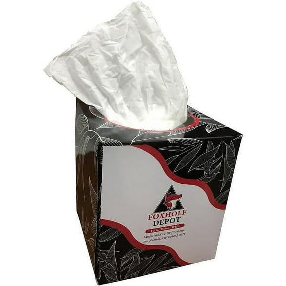 Tissues, 2-Ply, White,90 sheets/box, 36 Cube Boxes/Carton