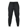 thumbnail image 1 of MAWCLOS Men Trousers Drawstring Jogger Pants Elastic Waist Bottoms Slim Fit Exercise Tapered Sweatpants Dark Gray XXL, 1 of 2