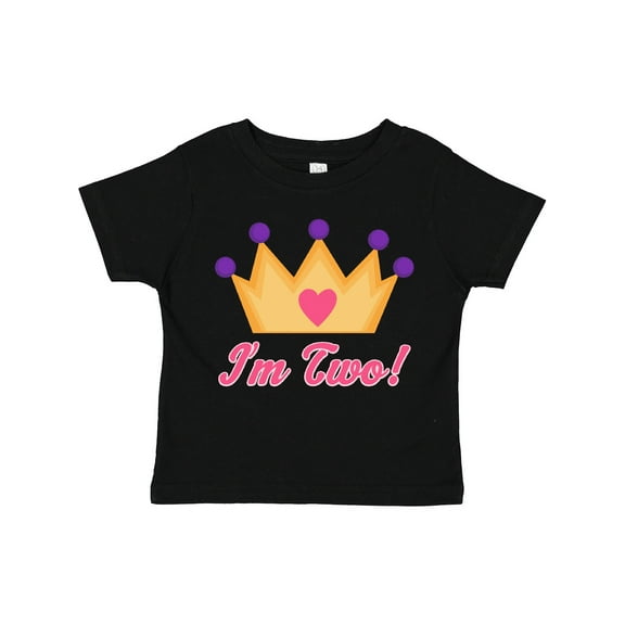 Inktastic Princess Crown 2nd Birthday I'm Two Girls Toddler T-Shirt