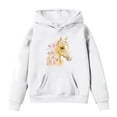 thumbnail image 3 of HUITKMM Themed Girls Long Sleeve Hooded Sweatshirt with Horse Print Design for Casual Wear, 3 of 3