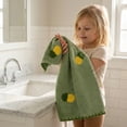 thumbnail image 4 of Unique Bargains 2 Pack Absorbent Quick Dry Hand Towels Fruit Embroidered Green 29" x 13", 4 of 6