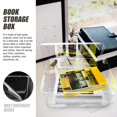 thumbnail image 2 of Storage Box Good Seal Dustproof Moisture-proof Transparent with Lid Large Capacity Oblong Rice Cereal Storage Basket Container Bread Candy Cosmetic Bi, 2 of 5