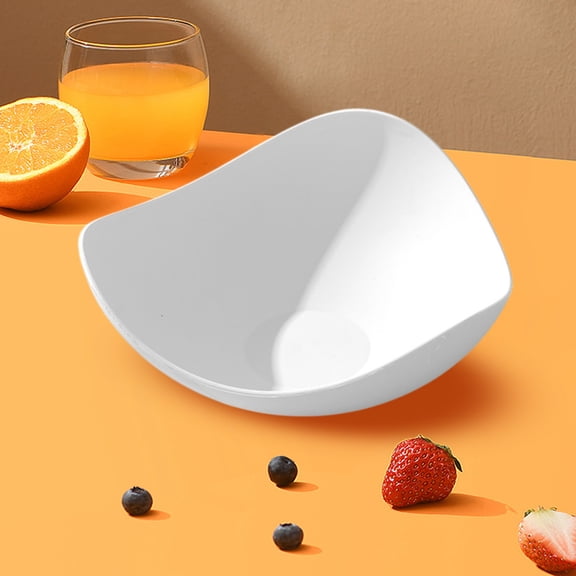 Abstract Irregular-Shaped Plastic Fruit Bowl, Modern Artistic Snack & Fruit Serving Dish
