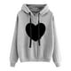 thumbnail image 4 of Sudadera con capucha para mujer, jersey, manga larga, estampado, cómoda, con cordón, blusa, tops Fridja fhghd4695, 4 of 7