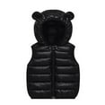 thumbnail image 3 of Kids Puffer Vest Kids Winter Vest Cute Hooded Jackets with Pockets Sleeveless Lightweight Jacket Winter Down Vest for Boys 12-18 Months, 3 of 3