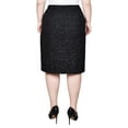 thumbnail image 3 of Plus Size Knee Length Slim Tweed Knit Skirt, 3 of 3