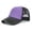 Purple, variant on Washed Distressed Baseball Cap Ponytail Hat Summer Mesh Cap with Adjustable Snapback Strap