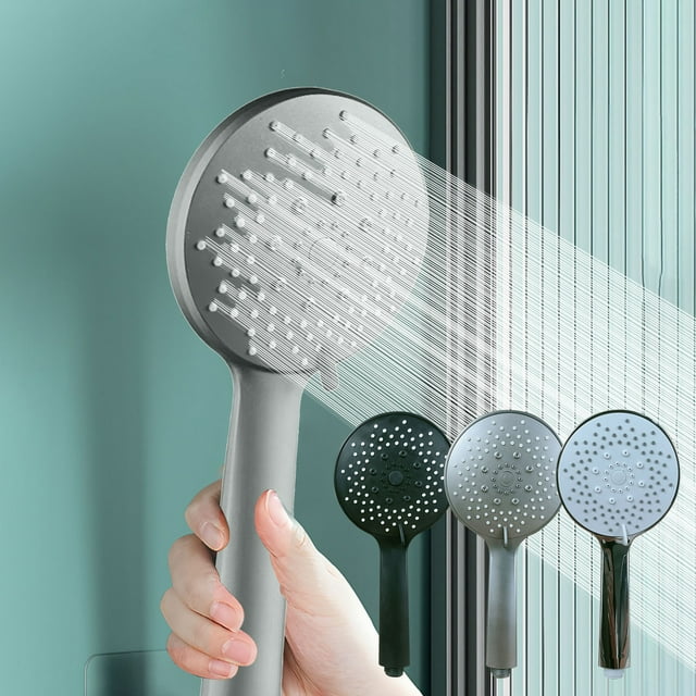 Vaidha Large Panel Shower Head - High-Pressure Handheld Showerhead - High Pressure 5 Spray Modes Handheld Shower Head For The Elderly, ChildrenCan Be Used For Home,
