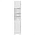 thumbnail image 2 of Yesfashion Tall Corner Cabinet Shelves, Narrow Storage Unit With 2 Doors And Adjustable Shelves, Wooden Floor Cabinet, Bathroom, Living Room, Entryway Home Furniture, 2 of 8