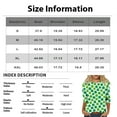 thumbnail image 4 of Womens St Patricks Day Plus Size 3/4 Sleeve T Shirts Funny Green Shamrock Graphic Saint Patrick's Day Tee Tops Army Green 2XL, 4 of 7