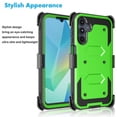 thumbnail image 6 of Takfox Case For Samsung Galaxy A36 5G ,Shockproof Heavy Duty Rugged Locking Swivel Holster Belt Clip Kickstand Full Body Hard Shell Phone Cover Case,Green, 6 of 7