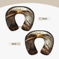 thumbnail image 3 of Xecao Funny Bald Eagle Print Memory Foam Cervical Neck Pillow Versatile U-Shaped Pillows for Home,Office,Camping,Travelling,Soft Washable Cover, 3 of 8