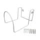thumbnail image 5 of Soporte para manguera de agua, gancho de garaje de metal para colgar en la pared, soporte, soporte, organizador de cable para manguera, para exterior, blanco, 5 of 9