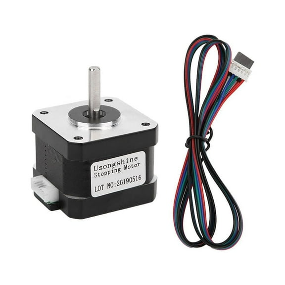 17HS3401S 17 Alloy Stepper Motor 4 Wires Equipment Supplies for 3D Printer Compatible with CR-10 Ender-3