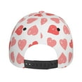 thumbnail image 6 of Fotbe Pink Hearts1 Classic Baseball Cap, Adjustable Snapback Hats, Outdoor Baseball Hat for Men and Women Cotton Soft, 6 of 9