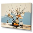 thumbnail image 2 of Designart "Peach Pottery modern Still Lifes" Abstract Still Lifes Canvas Print, 2 of 5
