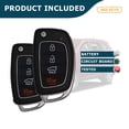 thumbnail image 5 of AKS KEYS New Replacement for Hyundai Santa Fe 2013 - 2016 Remote Flip Key 4B TQ8-RKE-3F04, 5 of 5