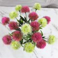 thumbnail image 2 of 1 pieza de flores de diente de león decorativas para el hogar, 25 cm, flores artificiales de plástico falsas para fiesta en casa, boda, decoración de tacto real verde, 2 of 4