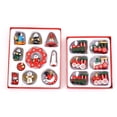 thumbnail image 1 of 2 juegos de mini adornos navideños de madera Adornos para árboles de Navidad para rellenos de medias Rellenos Vacaciones Adornos, 1 of 5