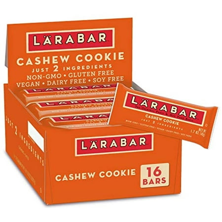 Larabar Cashew Cookie Gluten Free Vegan Fruit & Nut Bar 1.7 Oz 16 Ct