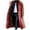 Red, variant on Mens Faux Fur Fleece Thicken Winter Trench Overcoat Parka Plus Size Vintage Long Length Knee Warm Peacoat Windbreaker Jackets