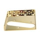 thumbnail image 1 of de puente de 3 sillines Piezas de de puente de guitarra 37x03x0.41 pulgadas Oro shamjiam Placa base del puente de guitarra, 1 of 9