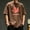 New-Brown, variant on PNTUTB Tops for Men Short-Sleeve T-Shirt Stylish Trendy Versatile Printed Casual Loose Comfortable Breathable Crew-Neck T-Shirts